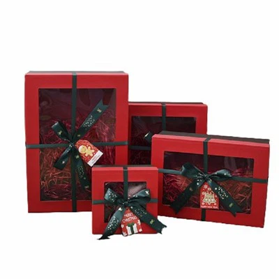 صناديق عيد الميلاد كبيرة للغاية مع أغطية