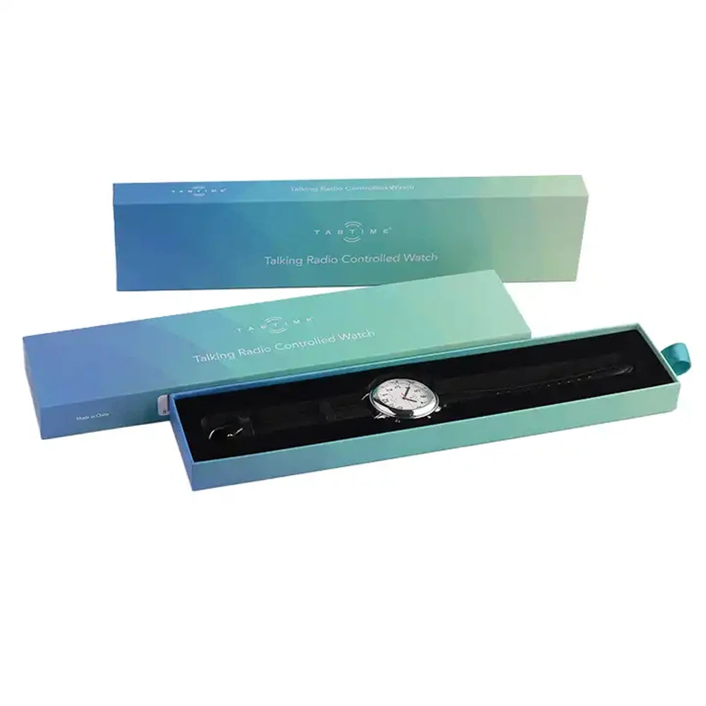 شعار مخصص بالجملة OEM ساعة ذكية صندوق فاخر ساعة واحدة حزام هدية صناديق التعبئة والتغليف الورقية صندوق ساعة درج من الورق المقوى الفارغ