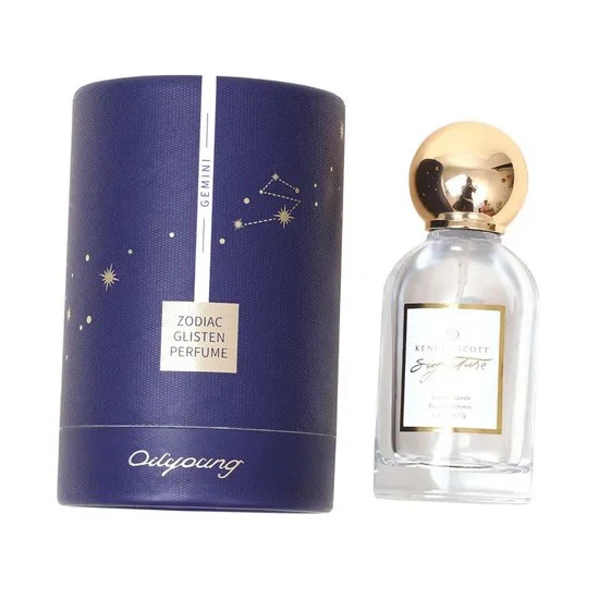 Custom Logo Printed Round Cylinder Perfume Bottle Box Luxury Perfume Gift Packaging Box